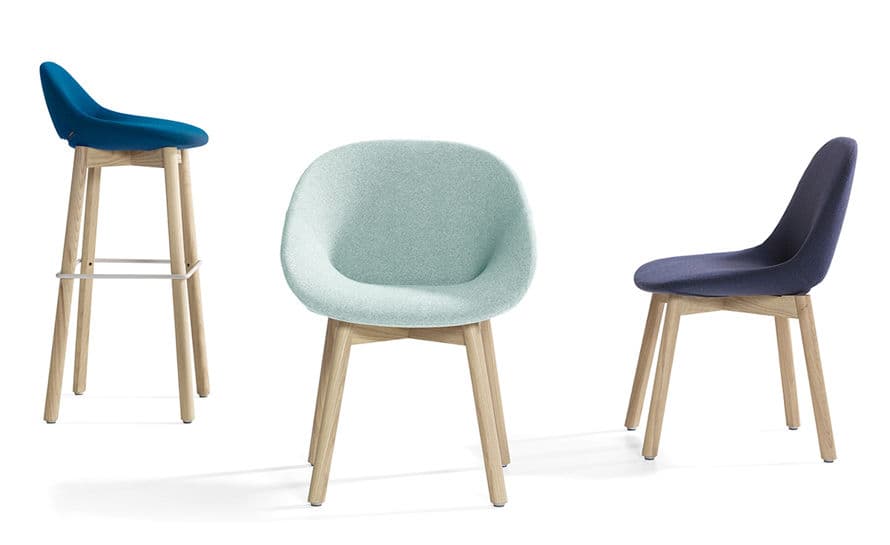beso wood 4 leg armchair – thumbnail image #5