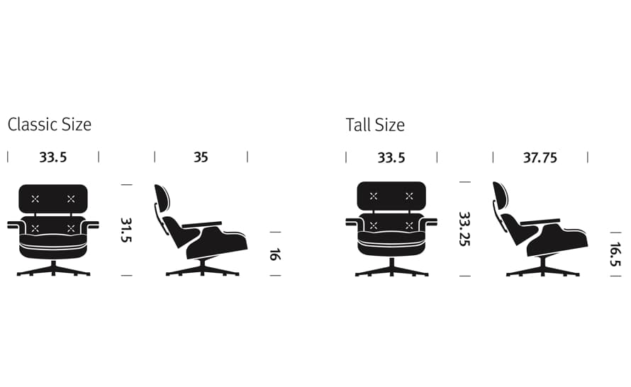 eames lounge chair in fabric without ottoman – thumbnail image #13