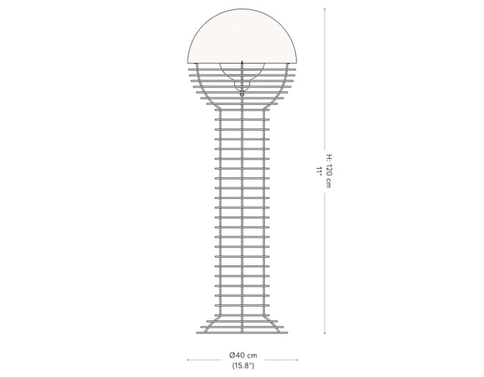 panton wire floor lamp – thumbnail image #8