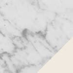 carrara marble top / white frame (TV184-TV195)