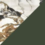 symphonie marble effect ceramic top / green base