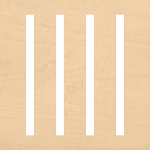 153B - 28.5" length / slatted top, natural birch
