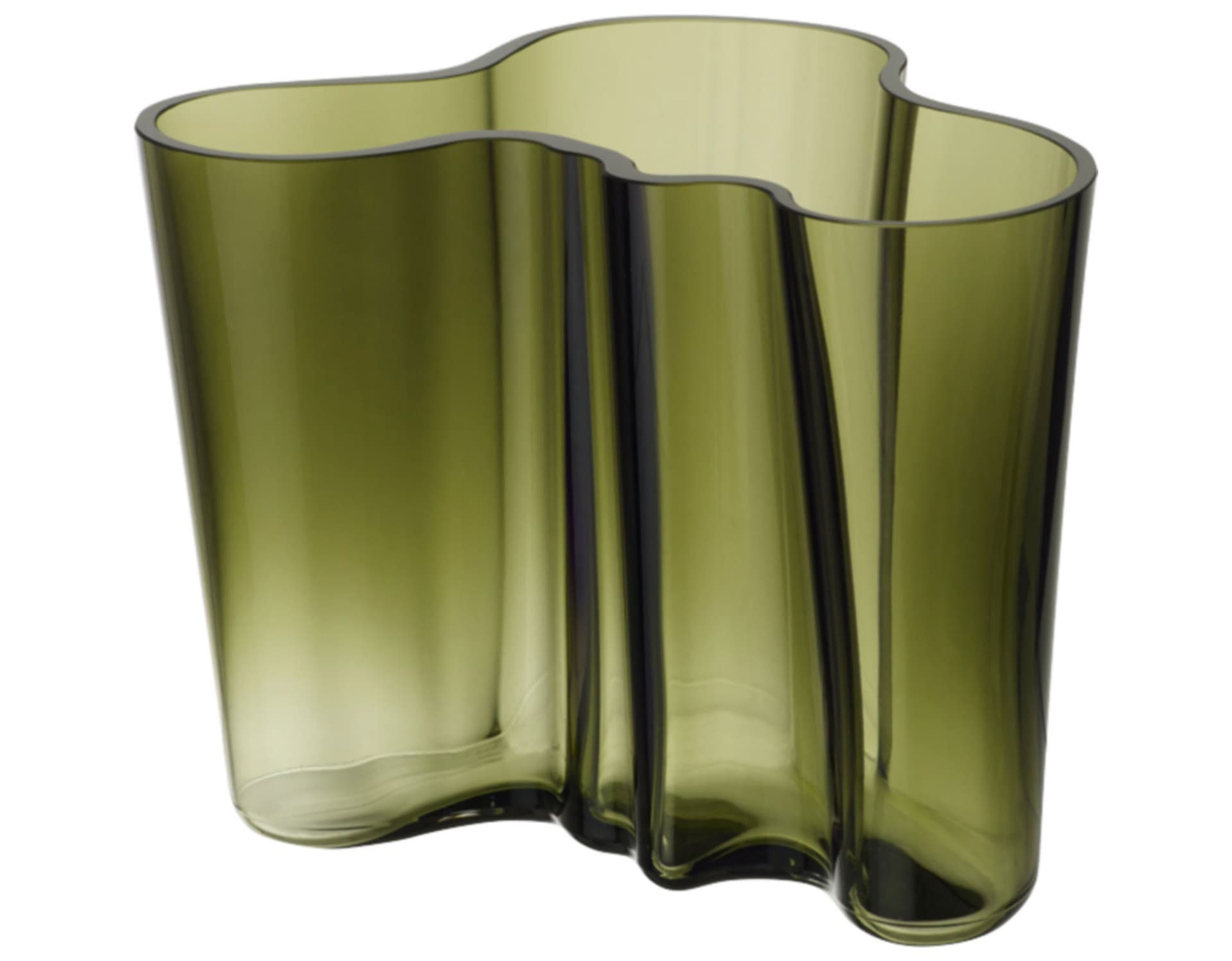 Aalto Savoy Vase 160 / 6.3" h / moss green