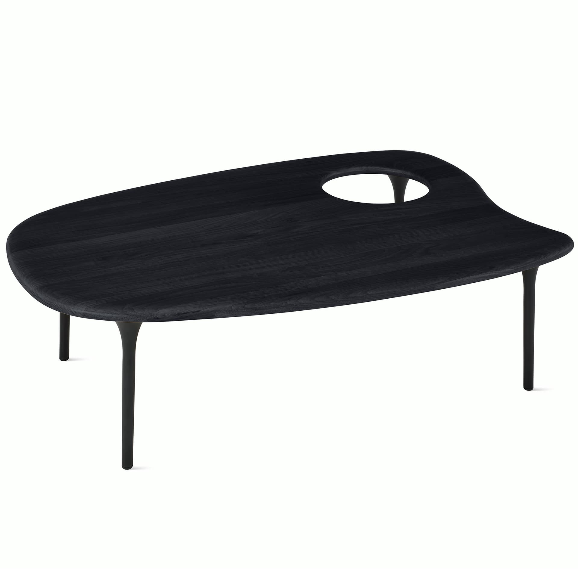 Cyclade Low Table / ebony top / onyx legs / no added table bowl