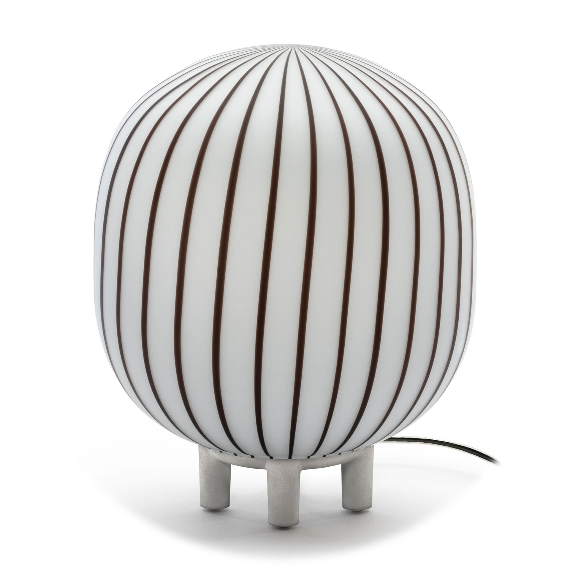 Filigrana Cylinder Table Lamp / black canes