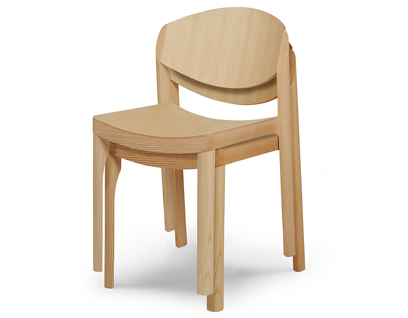 Mauro Stacking Chair / set of 2 chairs - ash